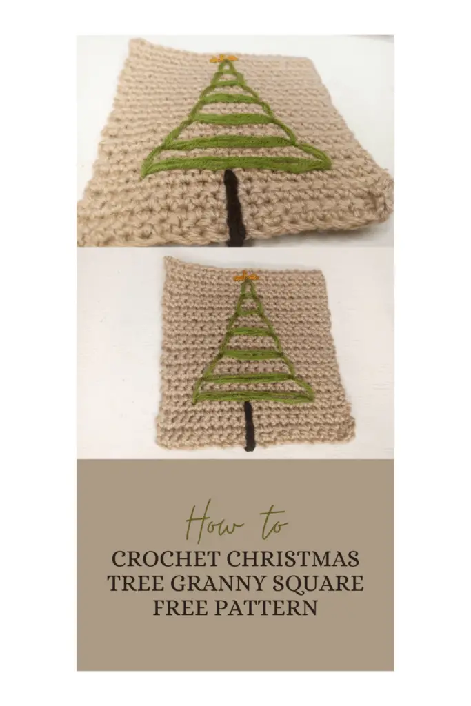 crochet Christmas granny square