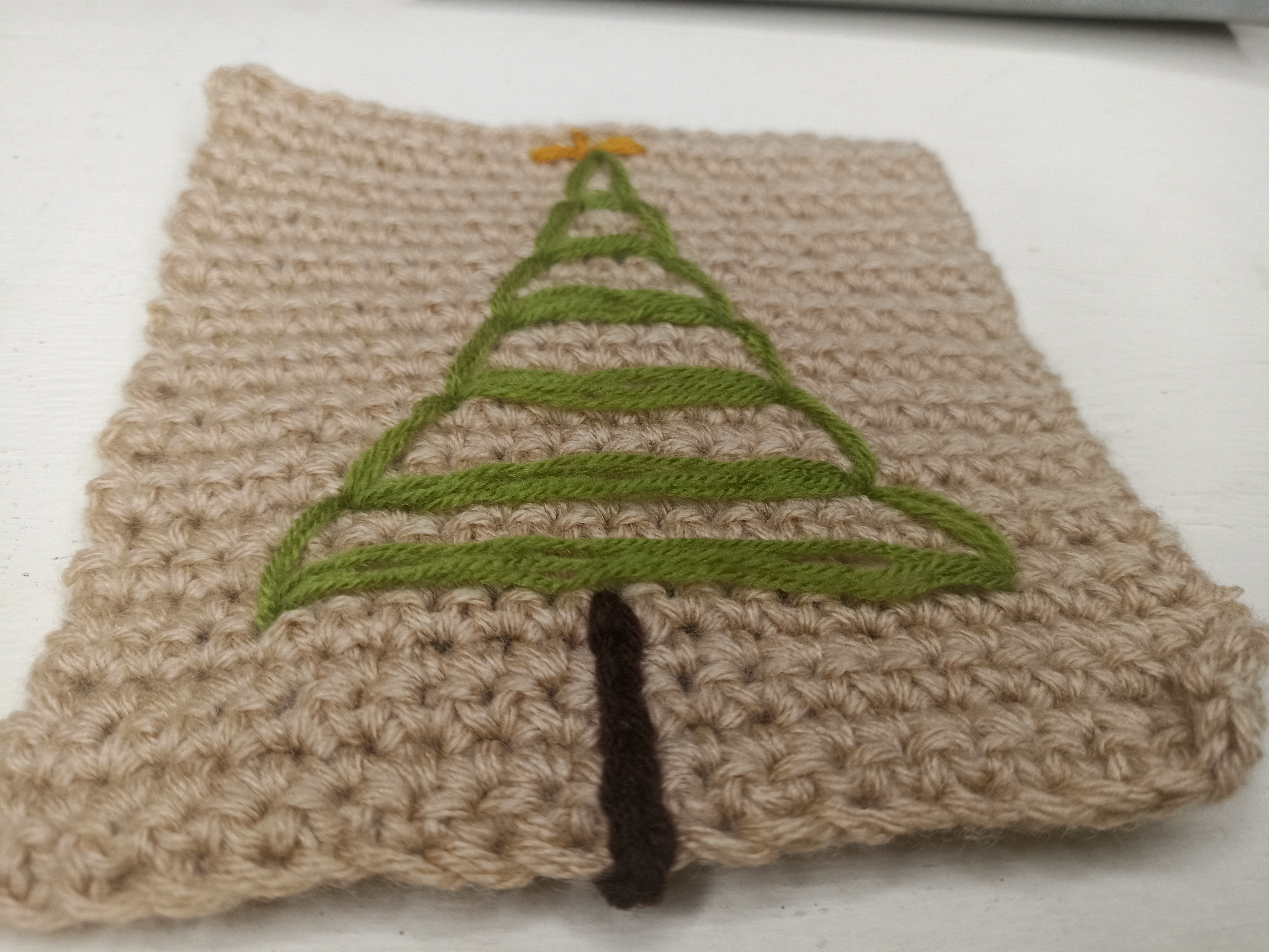 crochet Christmas Tree Granny Square Pattern