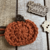 crochet pumpkin coaster pattern