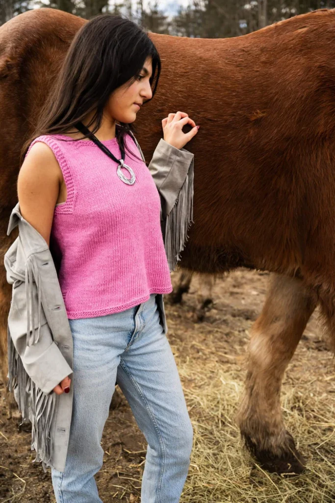 free knit summer top pattern