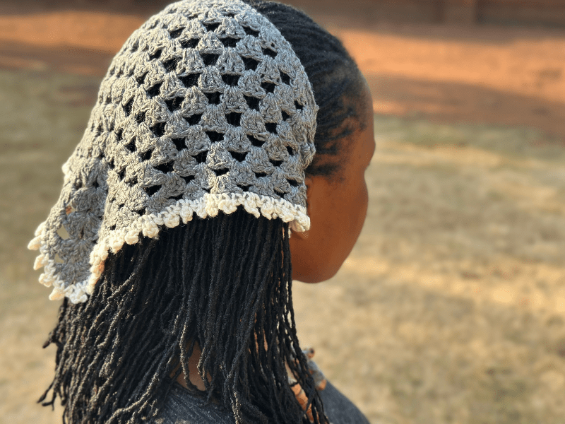 beginner crochet bandana pattern