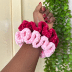 a free crochet scrunchies b