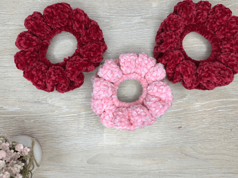 free crochet scrunchie pattern