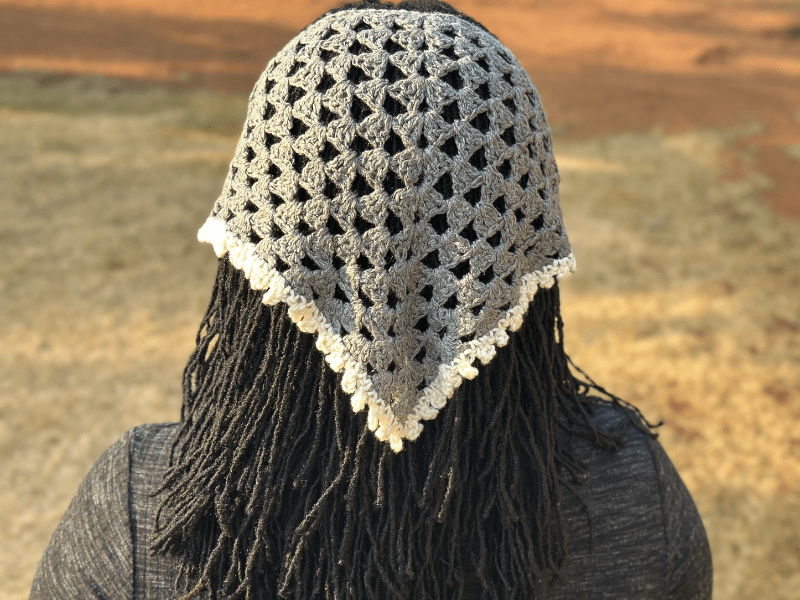 Easy beginner friendly crochet bandana free pattern