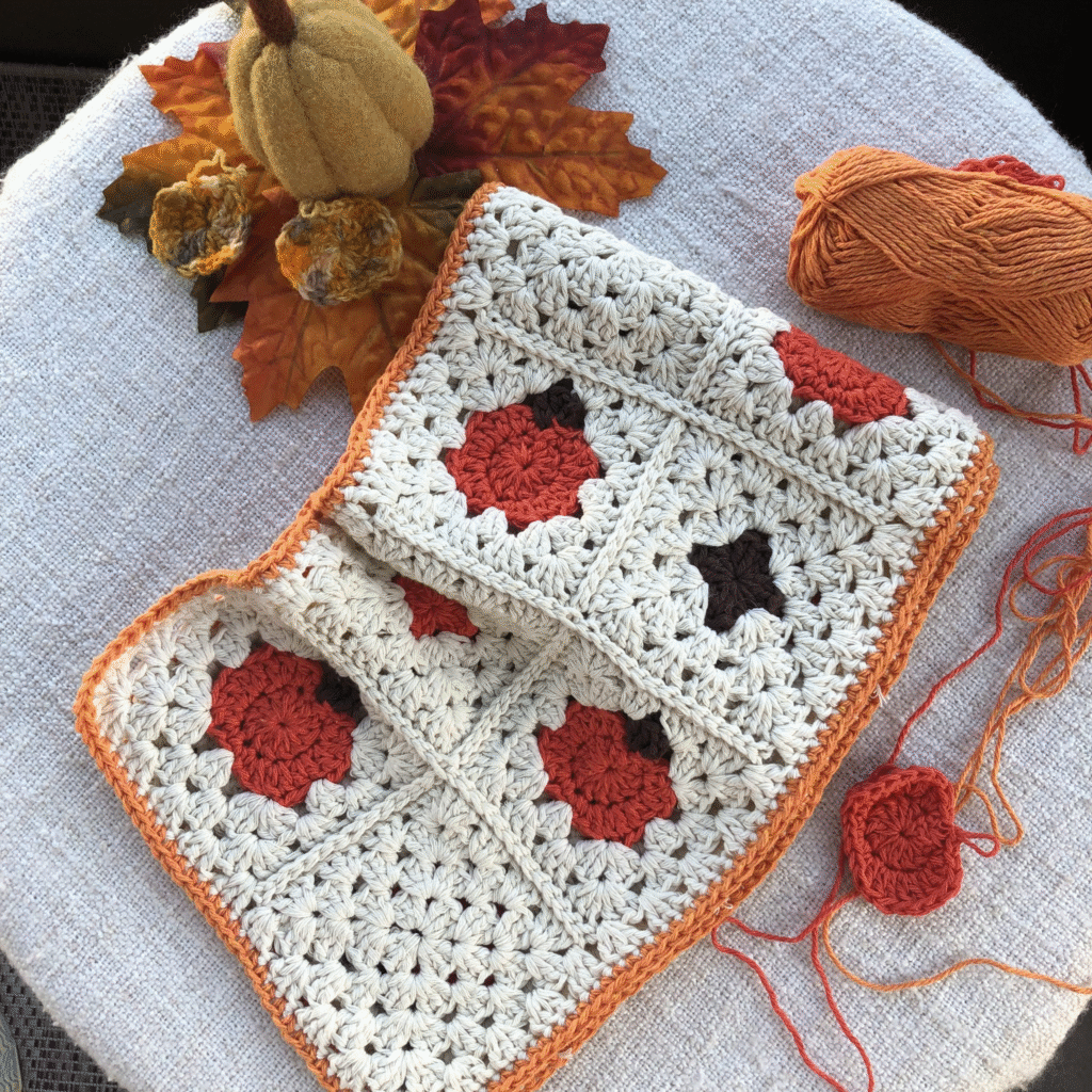 crochet thanksgiving table runner