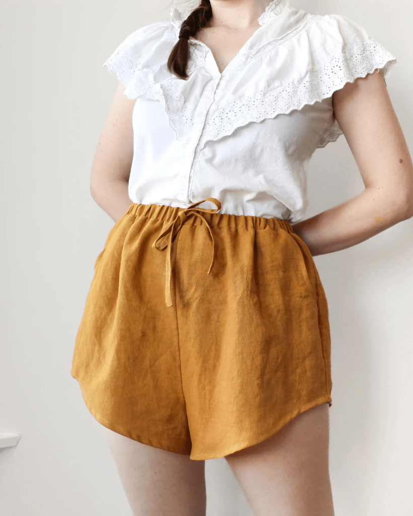 beginners shorts sewing pattern