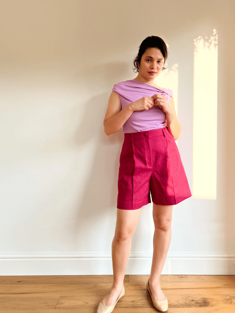 elastic waist shorts sewing pattern