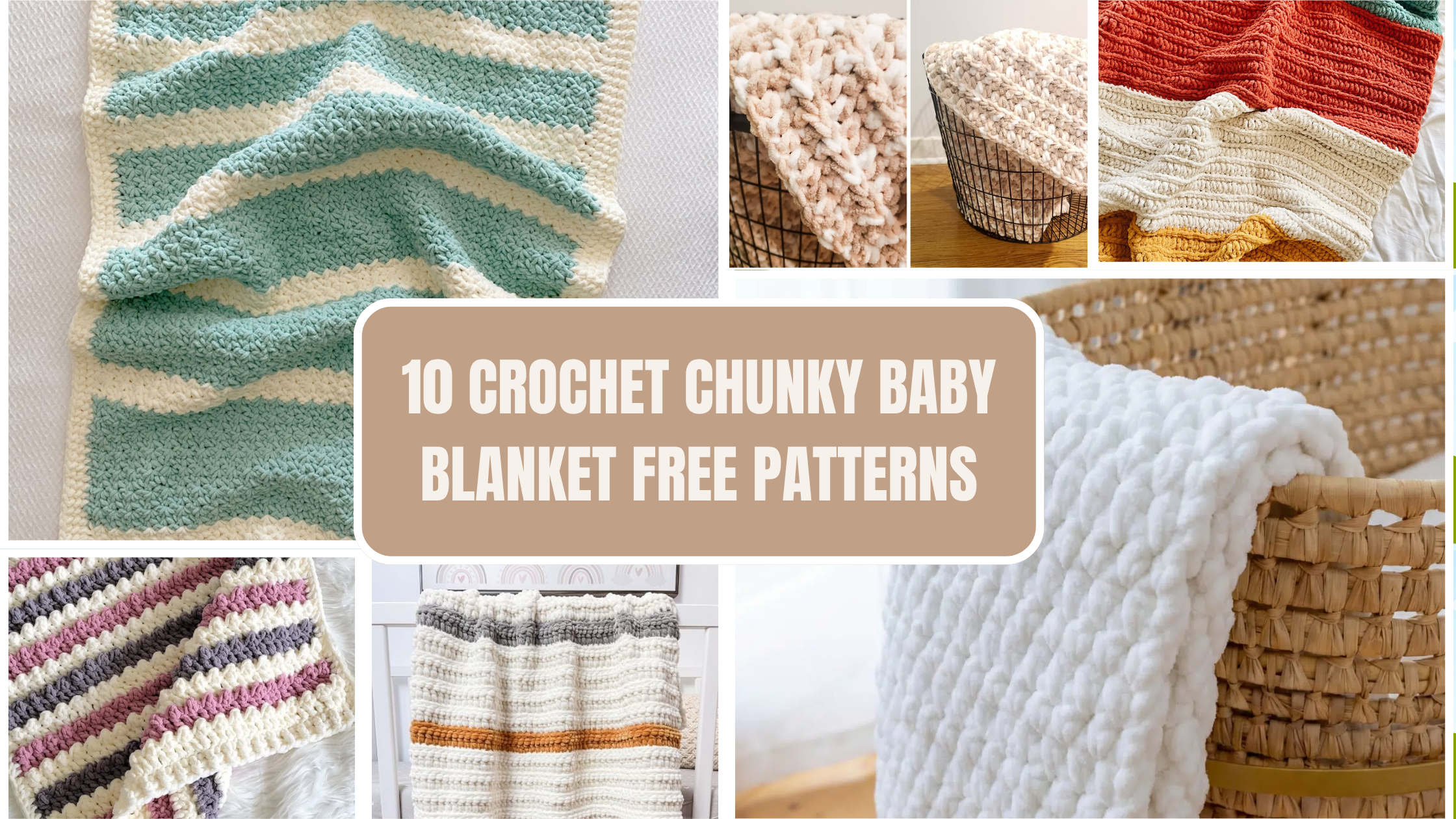 10 CROCHET CHUNKY BABY BLANKET FREE PATTERNS