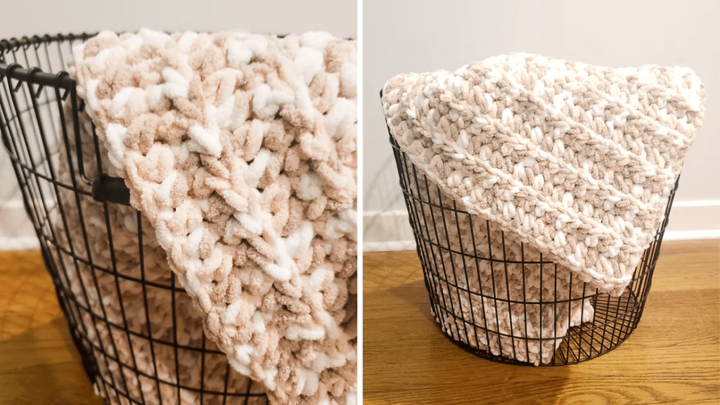 chunky crochet baby blanket free pattern