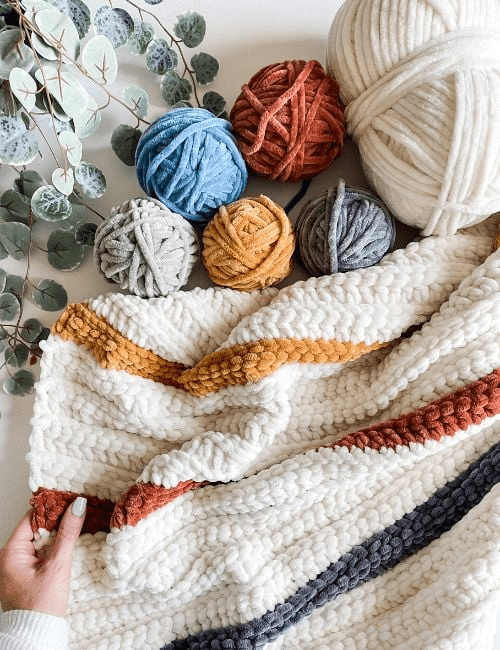 chunky crochet baby blanket free pattern