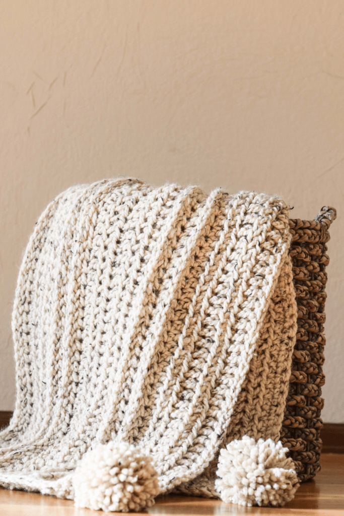 chunky crochet baby blanket free pattern