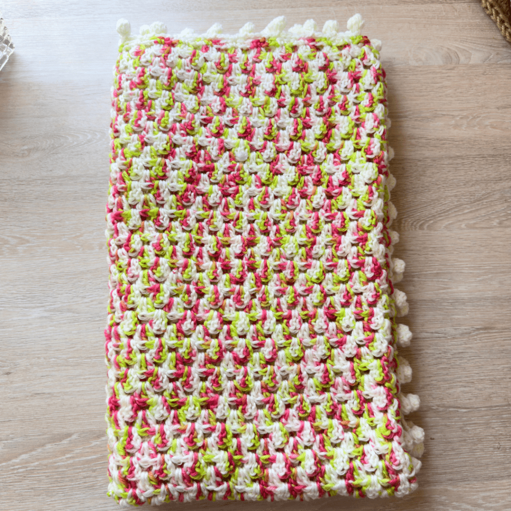 easy crochet granny stripe blanket