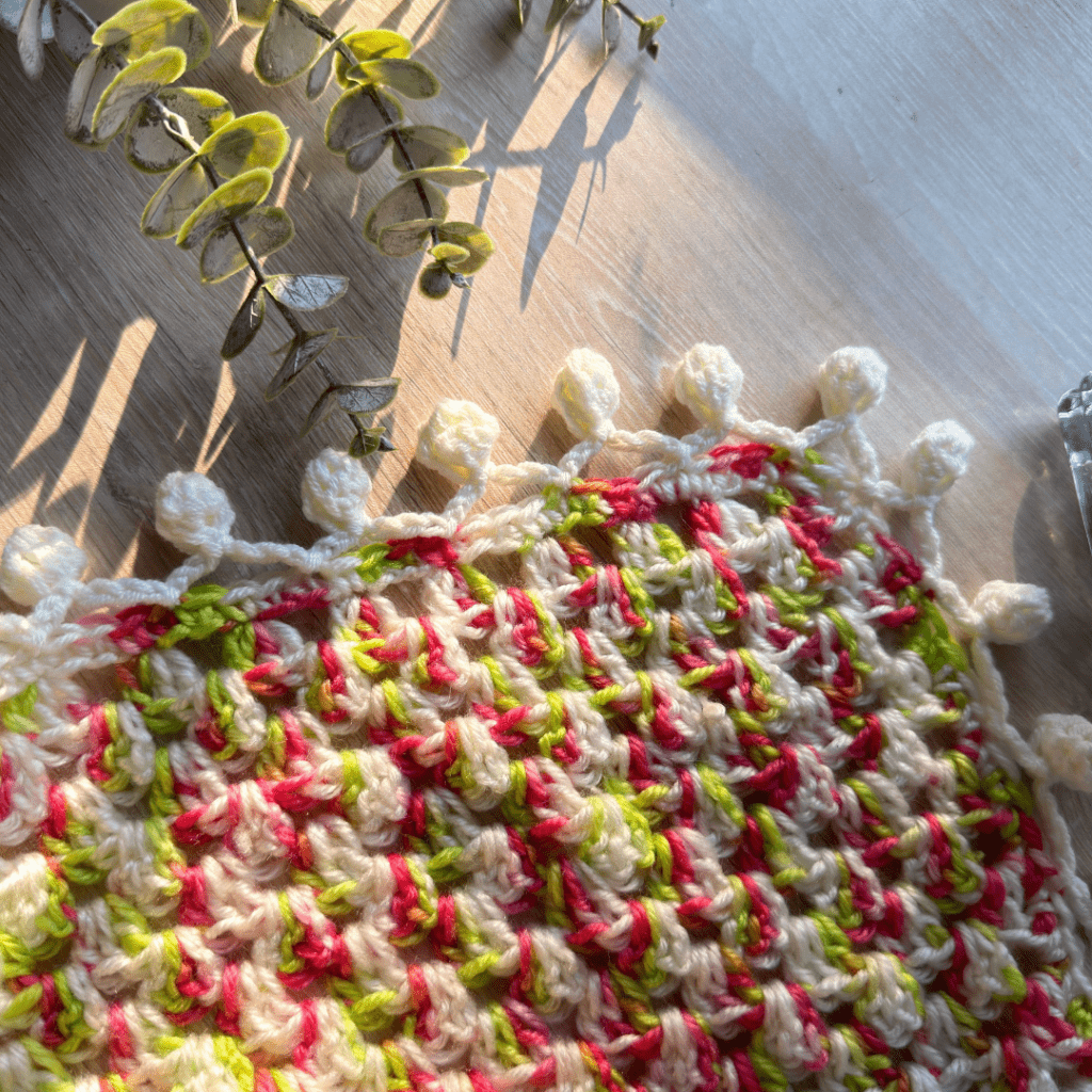 crochet granny stripe blanket