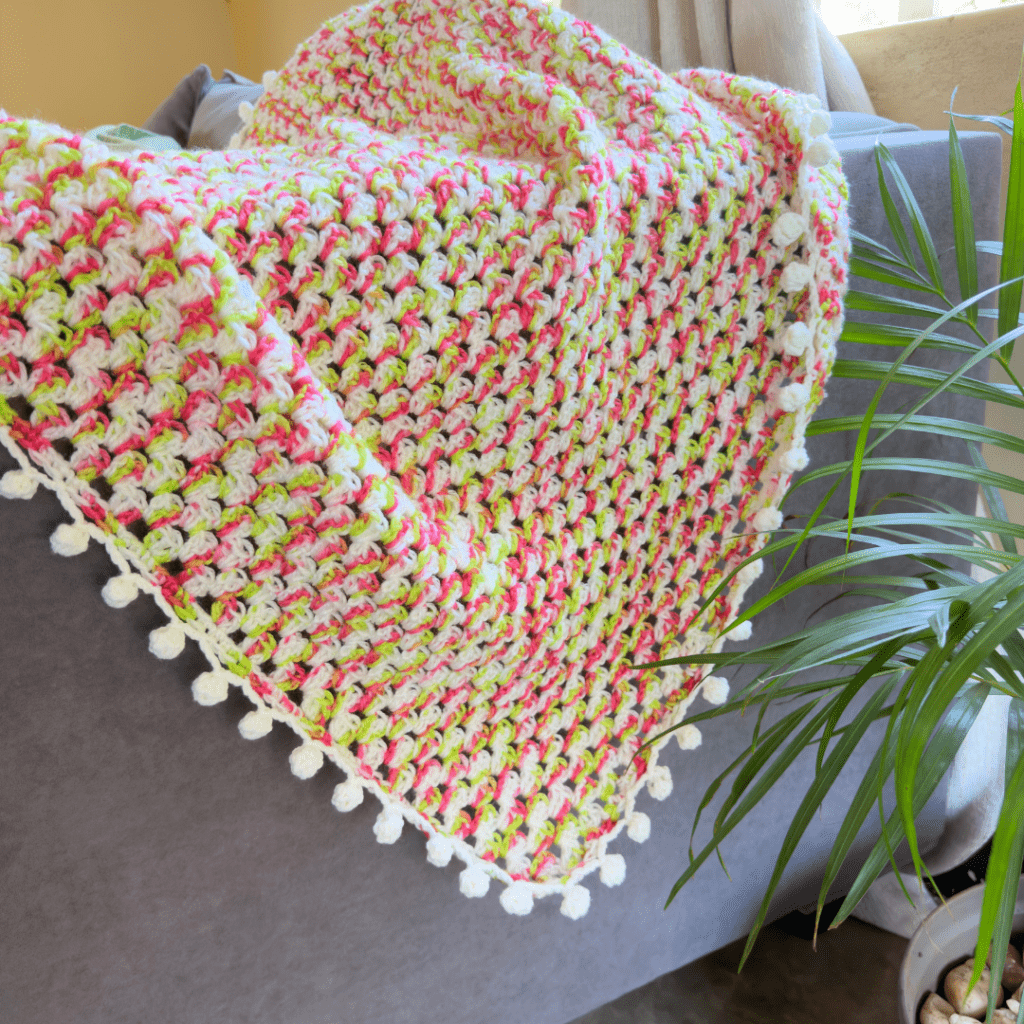 beginner crochet granny stitch blanket