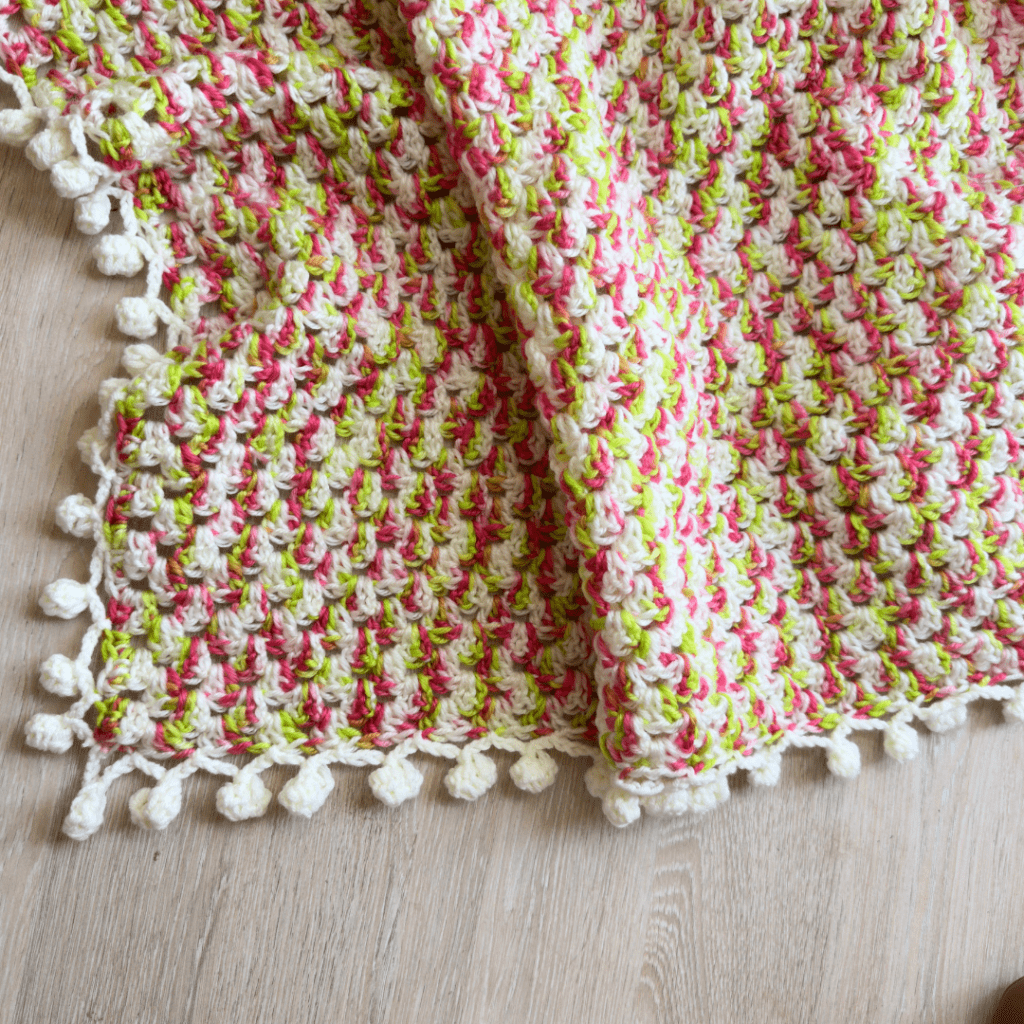 easy granny stripe blanket crochet free pattern