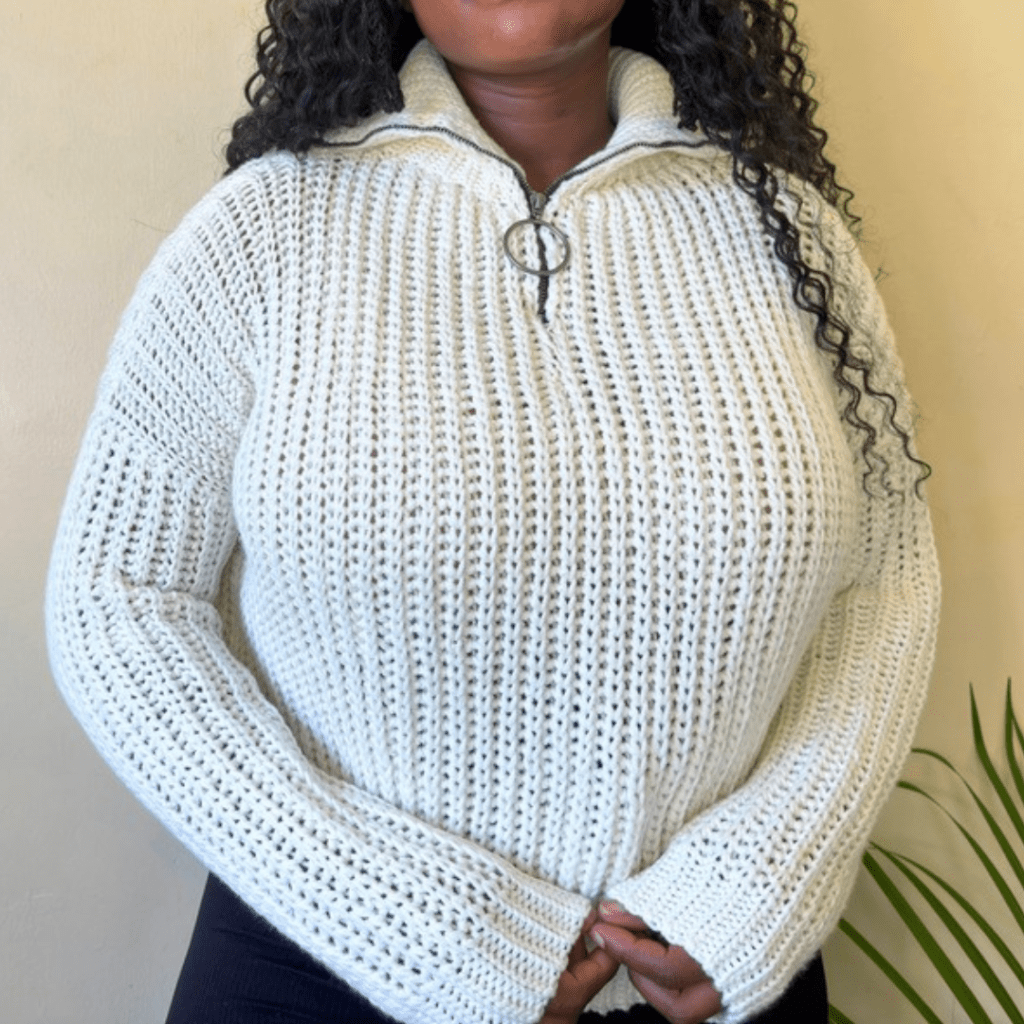 zipper sweater crochet pattern