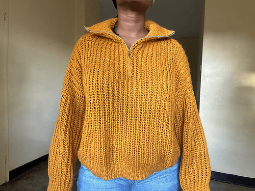 zipper sweater crochet pattern