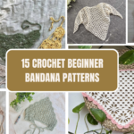 Beginner crochet bandana pattern