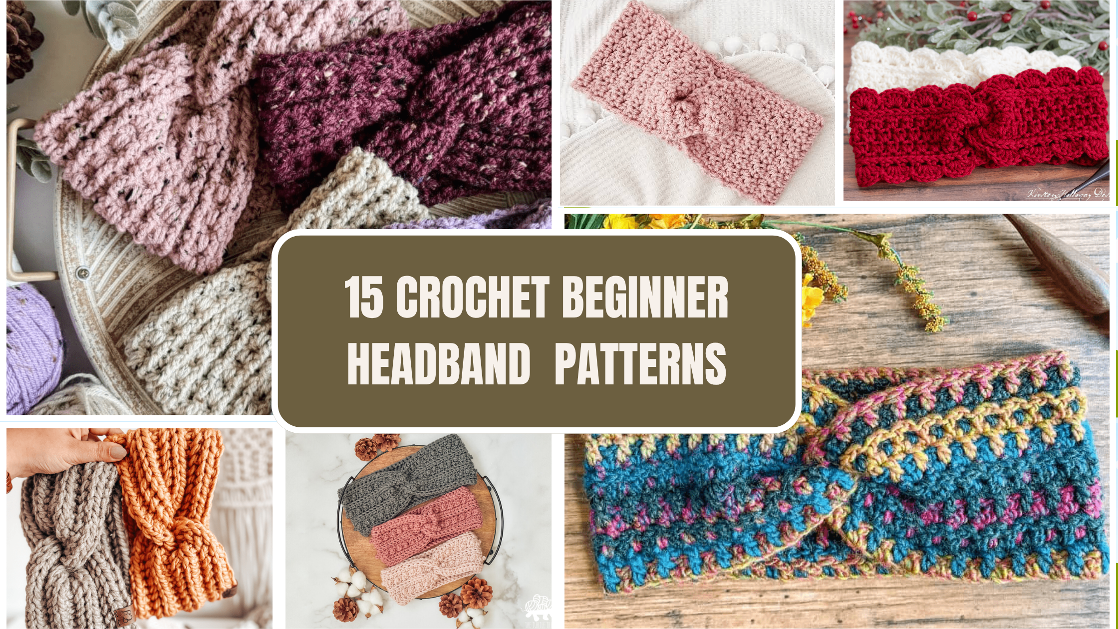 15 CROCHET BEGINNER HEADBAND PATTERNS