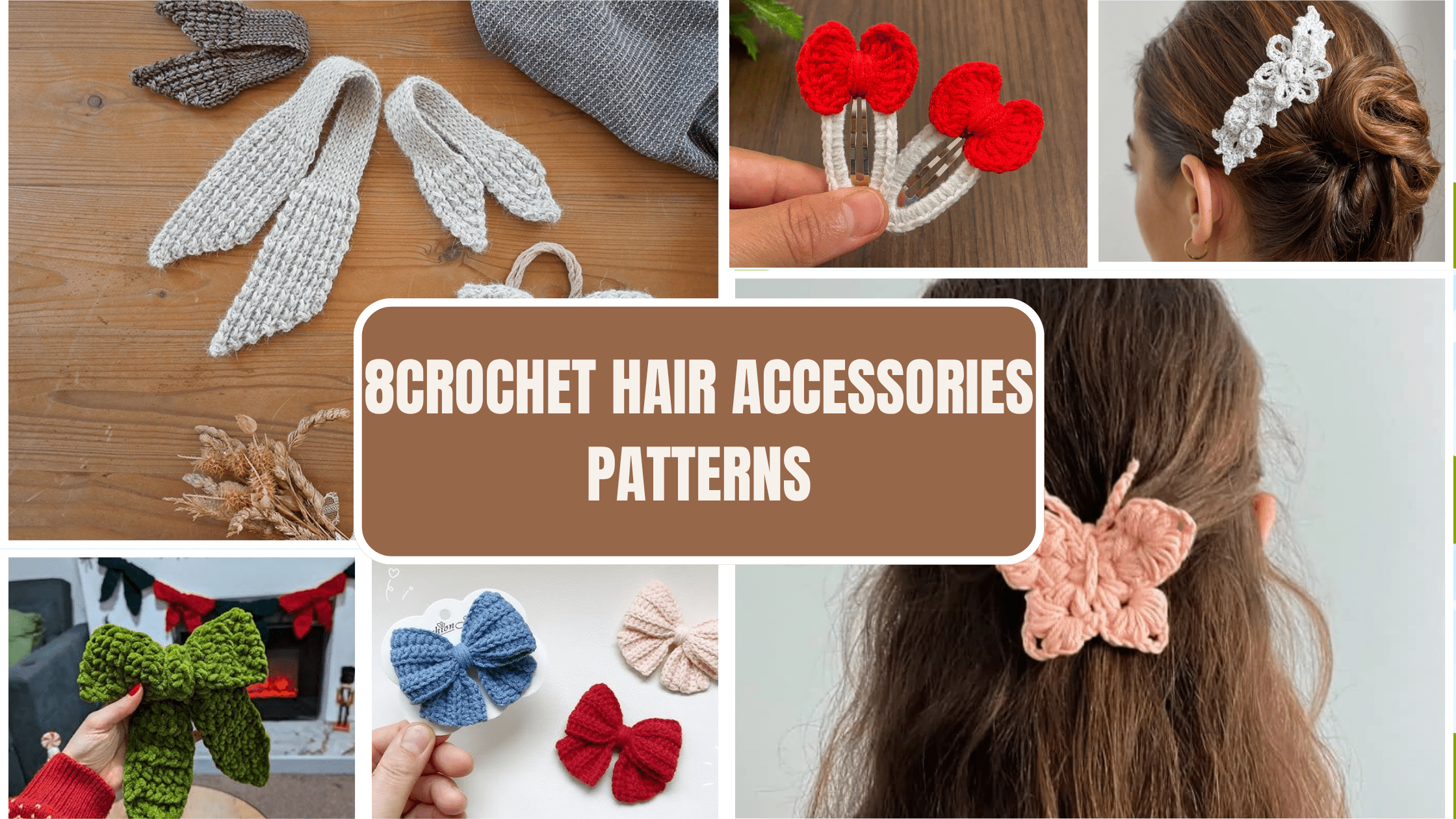 free crochet hair accessories patterns