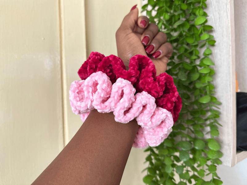 free crochet scrunchie pattern