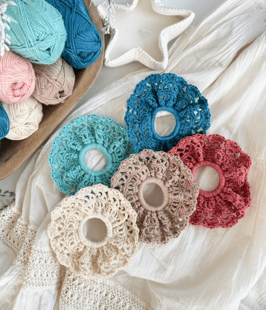 free crochet scrunchie pattern