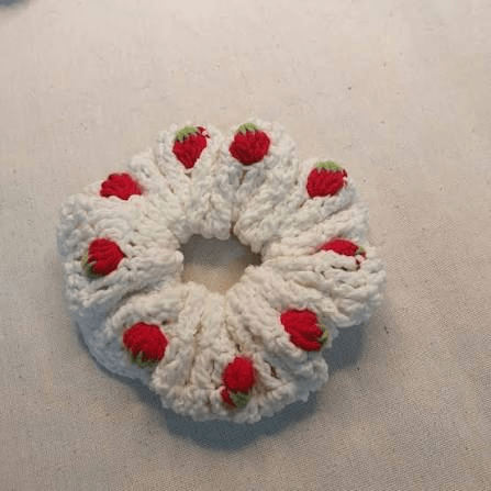 free crochet scrunchie pattern