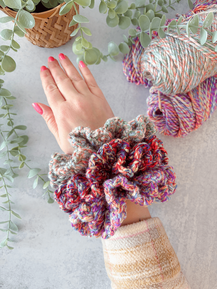 free crochet scrunchie pattern