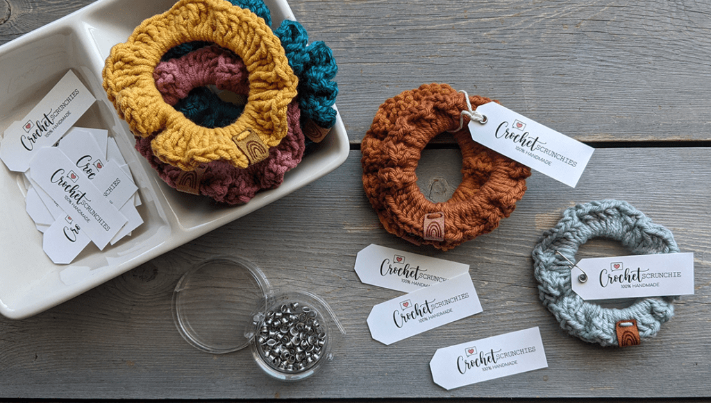 free crochet scrunchie pattern