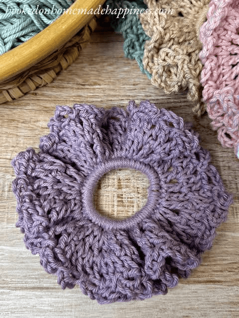 free crochet scrunchie pattern
