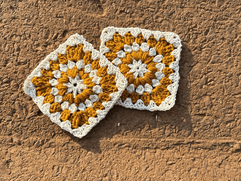 crochet 3D granny square free pattern
